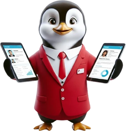 HRTailor.AI penguin mascot